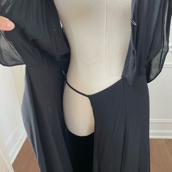 Reformation Cordelia Romantic Flowing Gorgette Formal Wrap Maxi Dress $328 8 - Picture 8 of 10